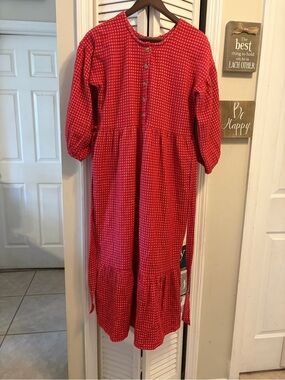 Little Cottonwood Christmas Lily Thick Cotton Dress